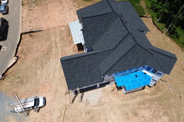 Residential neighborhood and family home roofing
